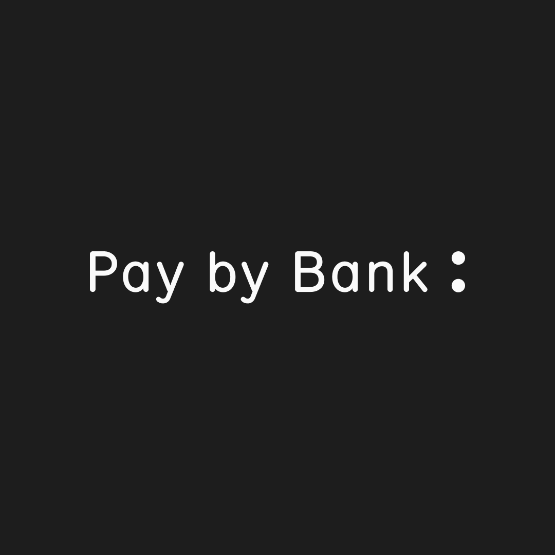 pay by bank wordmark white